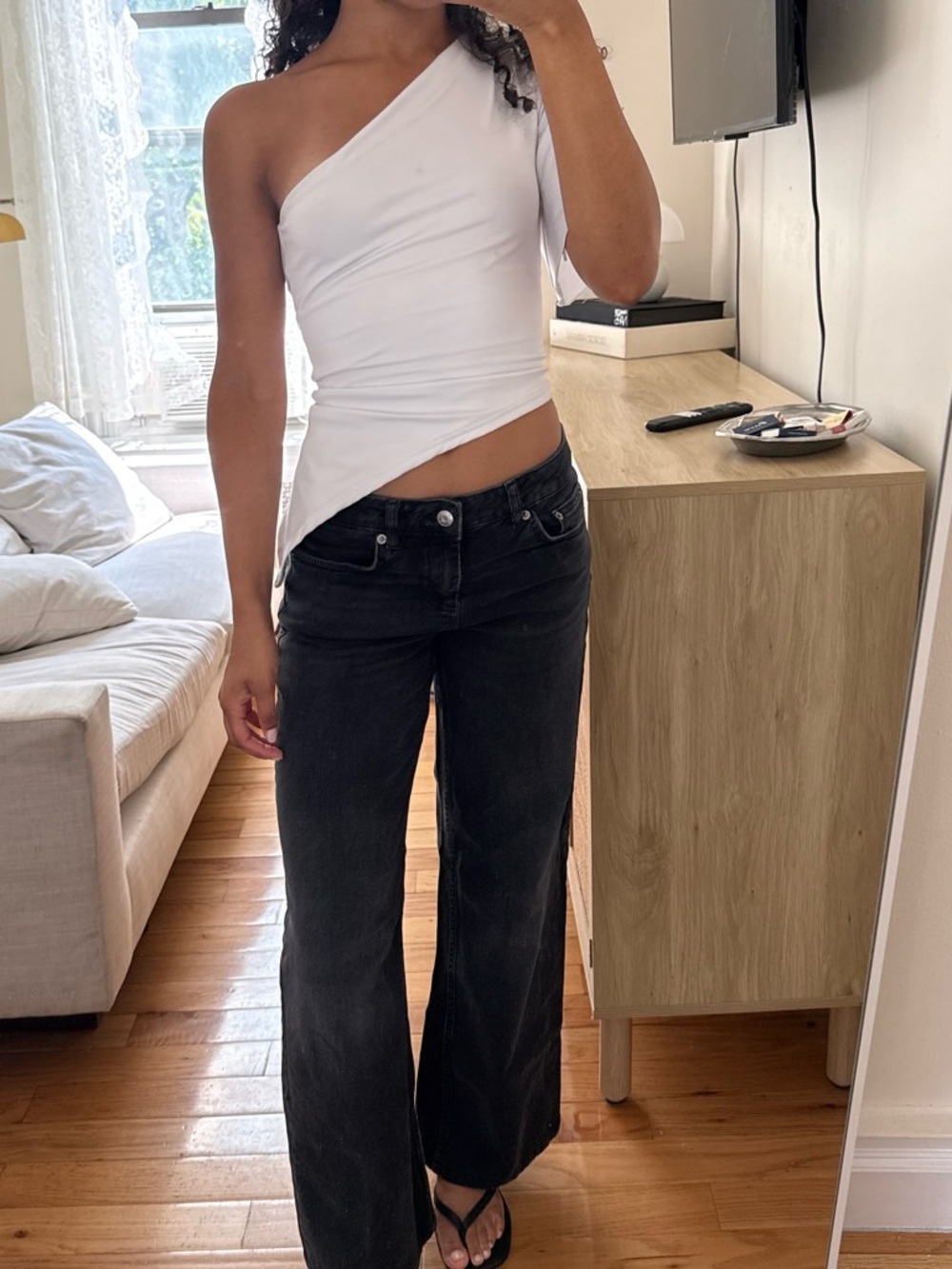 Nakd Low Waist Wide Leg Denim